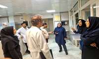 بازدید مدیریتی و ایمنی از بخش های داخلی زنان ومردان، ICU وCCU بیمارستان سیدالشهداء(ع) توسط جمعی از مسئولین بیمارستان